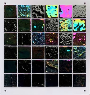 ブルー ホテル プール グラス モザイク デザイン パターン を グラス テクニック と グラス と 混ぜる