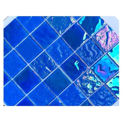 壁/床/境界/アクセントタイル プール用ダークモザイク 306x306MM 紙サイズ