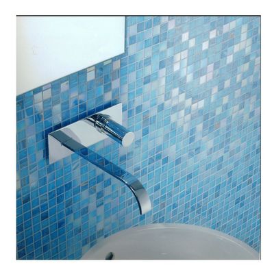 酸性ガラスモザイク 泳池タイル ドルフィンパターン フォシャンで手作り