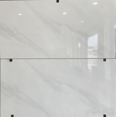 フォシャン 300x600mm 白色ガラスのセラミック浴室壁タイル インクジェット印刷 輝く