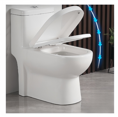 伝統的なデザインスタイル モダン セラミック トイレ WC フロアマウント シフォニック ワンピース トイレ